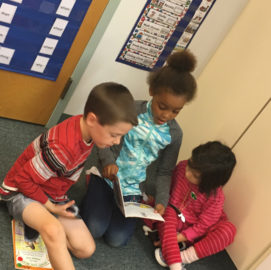 Featured image of article: Reading Buddies!  2nd graders love reading with their preschool buddies!