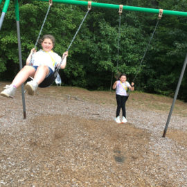 Featured image of article: 2nd graders love to swing together!
